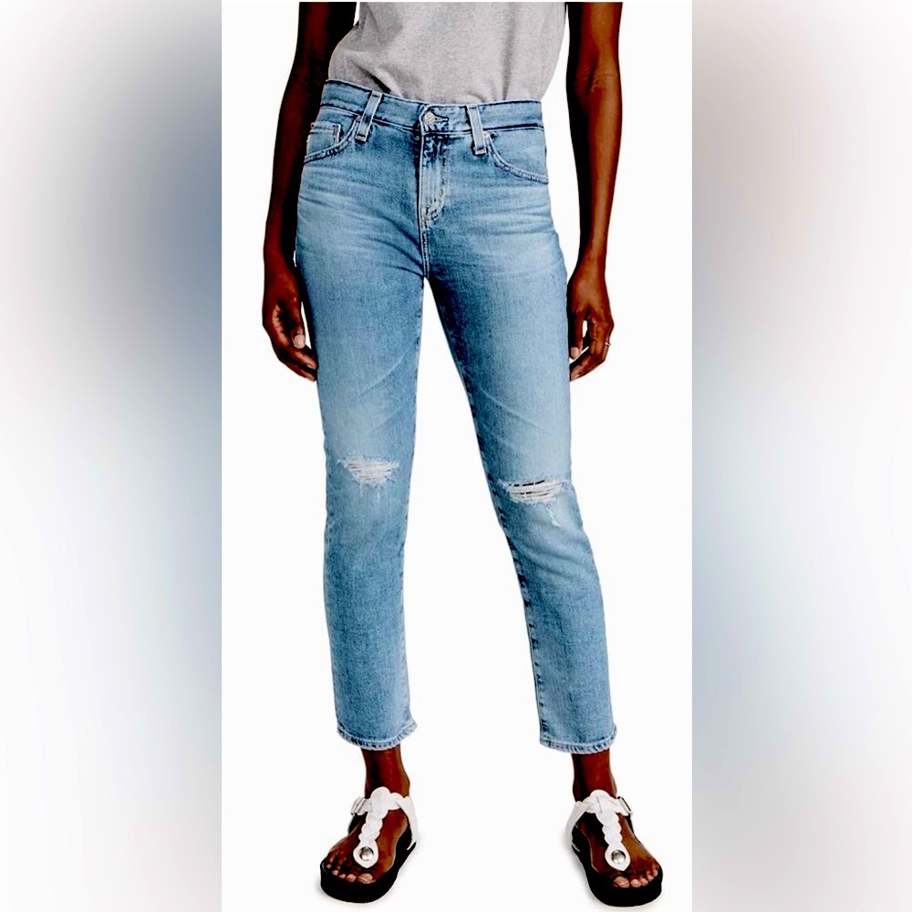 Ag Adriano Goldschmied Ex Boyfriend Slouchy Slim Jeans | Size 24 | Med Blue